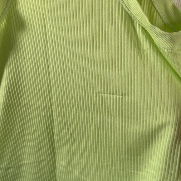 Calia by Carrie Underwood Neon Green Ribbed Tank Top Sz Medium READ - Picture 11 of 13